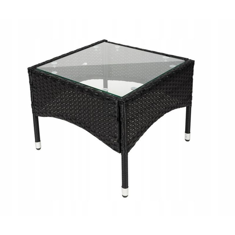Set masuta si scaune pentru cafea blat sticla perne 2 locuri interior-exterior