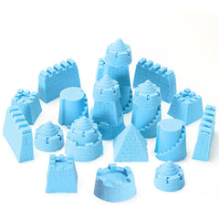 Set nisip kinetic 2 kg cutie gonflabila multiple forme stegulete lopatica si accesorii modelaj