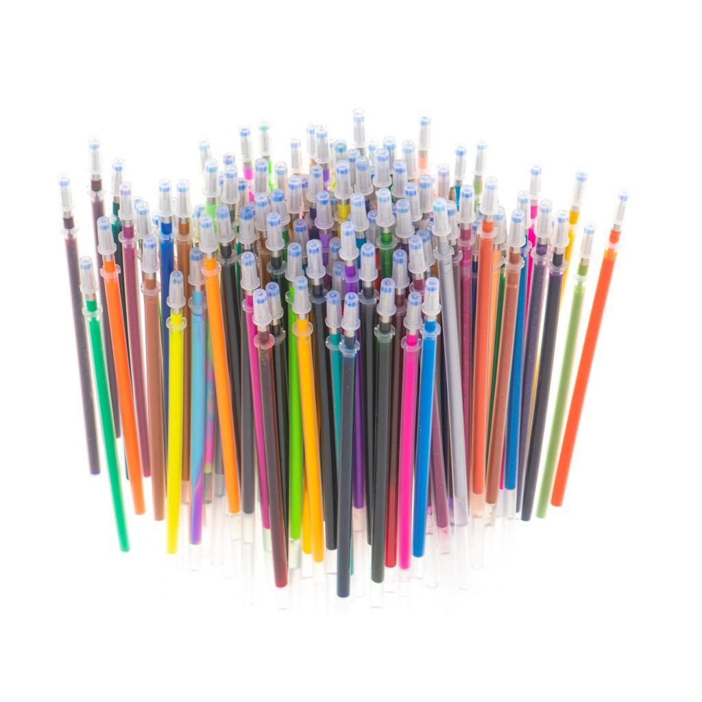 Set Pixuri cu gel cu Rezerve si Carte de colorat si Penar 246 piese
