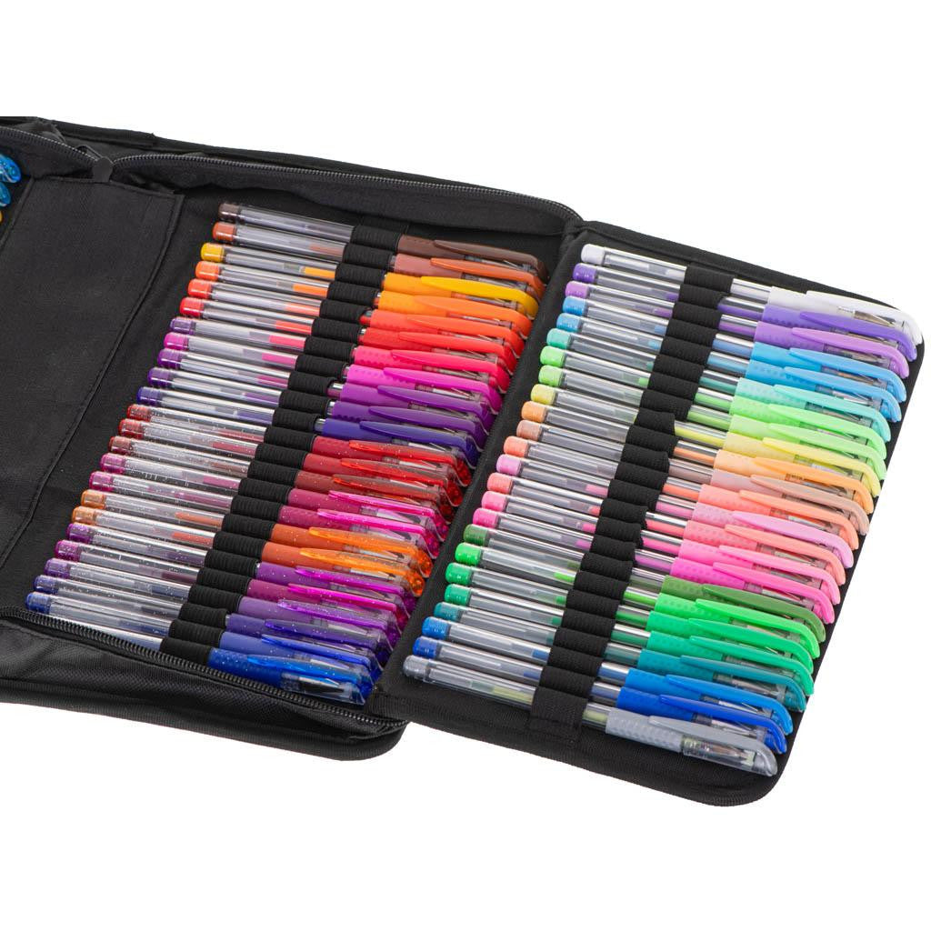 Set Pixuri cu gel cu Rezerve si Carte de colorat si Penar 246 piese
