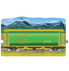 Set puzzle podea conectabile Trenuri Melissa and Doug