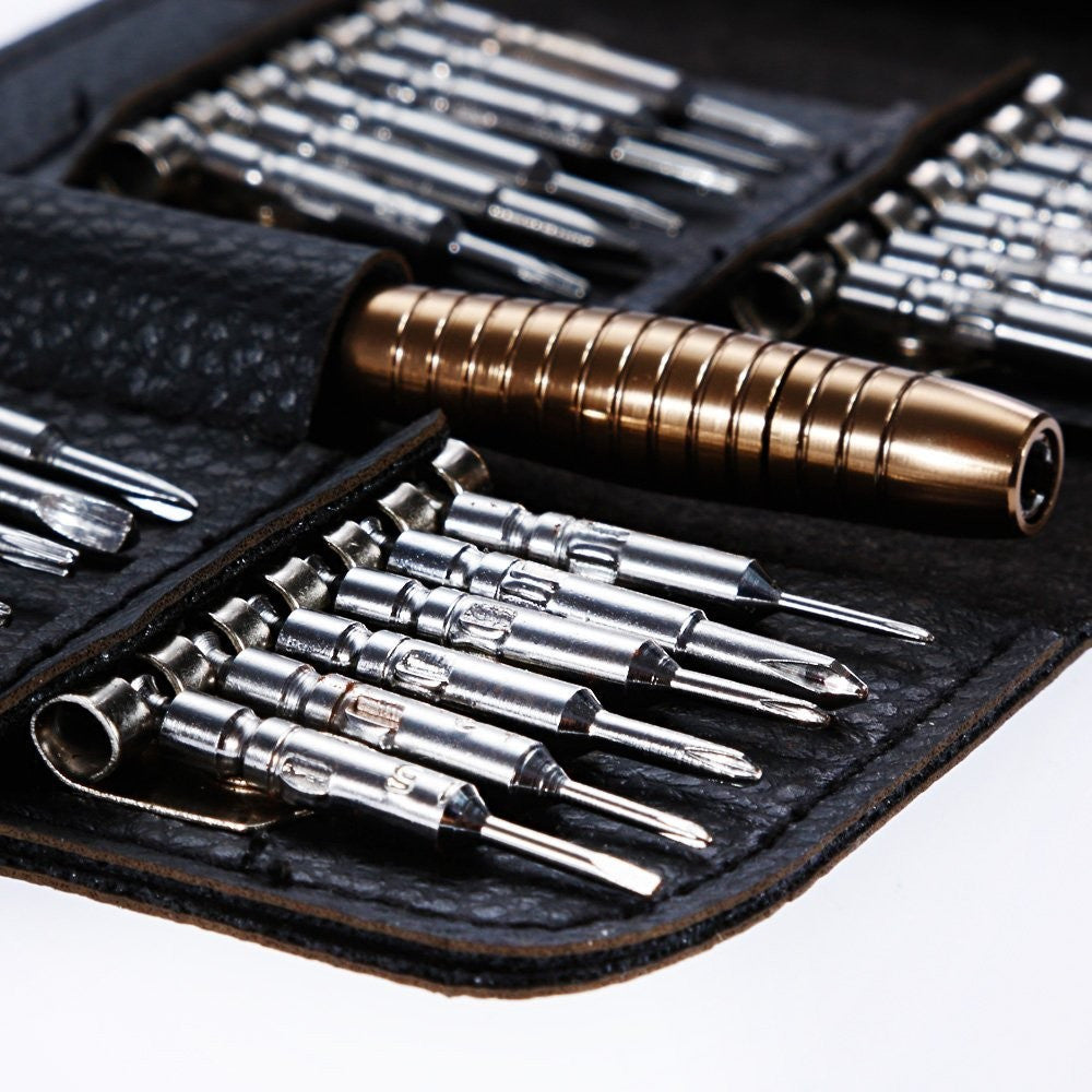Set surubelnita de precizie 24 biti otel slot magnetic husa depozitare