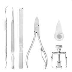 Set trusa Pedichiura  ingrijire Unghii Incarnate cu 6 instrumente Otel inoxidabil