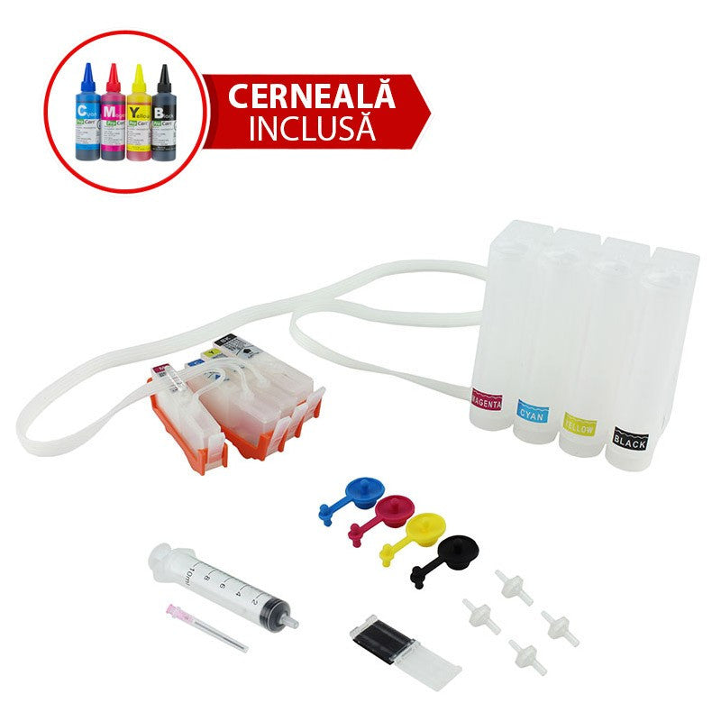 Sistem ciss hp920 cerneala cu cerneala dye