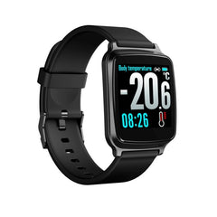 Smartwatch bluetooth cu termometru nivel oxigen tensiune arteriala 15 functii iosandroid  lcd 1.3” tft ip67