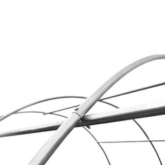 Solar tip tunel pentru gradina 4.5x3-2 m ferestre 2 intrari sera 13.5 mp cadru otel