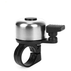 Sonerie bicicleta tricicleta mecanica diametru fixare 2-2.5 cm Argintie