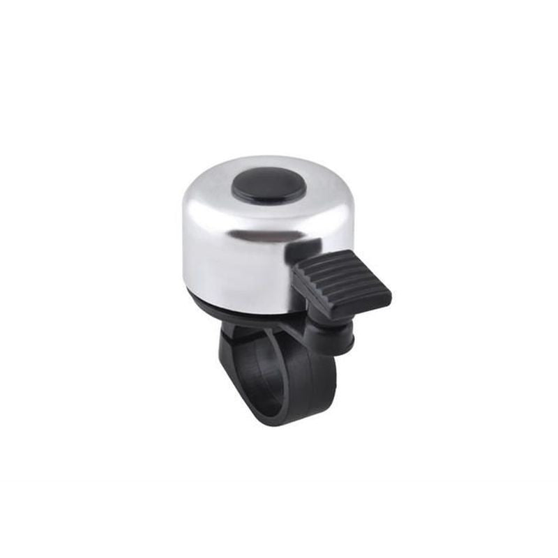 Sonerie bicicleta tricicleta mecanica diametru fixare 2-2.5 cm Argintie