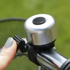 Sonerie bicicleta tricicleta mecanica diametru fixare 2-2.5 cm Argintie
