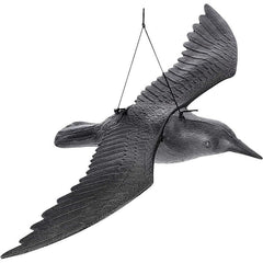 Sperietoare pasari figurina corb orificii de suspendare 41x56x11 cm