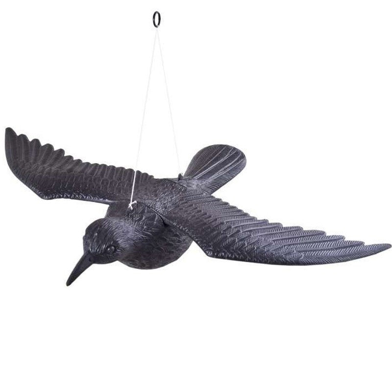 Sperietoare pentru pasari figurina corb 41X58X11 cm negru
