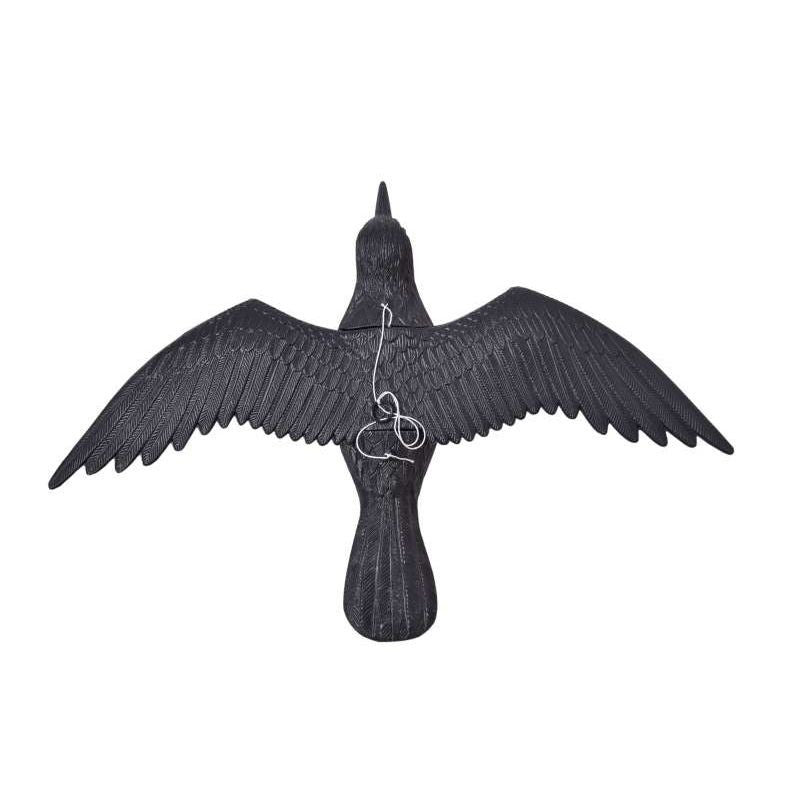 Sperietoare pentru pasari figurina corb 41X58X11 cm negru