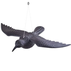 Sperietoare pentru pasari figurina corb 41X58X11 cm negru