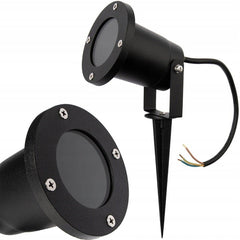 Spot led 35w conector gu10 impermeabil certificare ip54 aluminiu negru