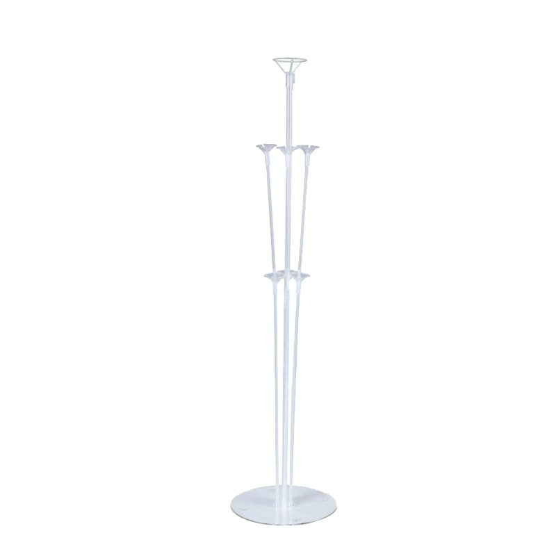 Stand aranjament 7 Baloane inaltime 70 cm Transparent