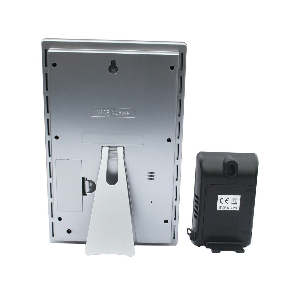 Statie meteo cu emitator e-tern lcd alarma snooze ceas calendar