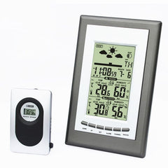 Statie meteo cu emitator e-tern lcd alarma snooze ceas calendar