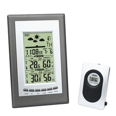 Statie meteo cu emitator e-tern lcd alarma snooze ceas calendar