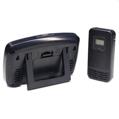 Statie meteo lcd senzor wireless exterior umiditate ceas digital cu alarma