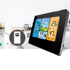 Statie meteo wireless senzor extern lcd color alarma calendar fazele lunii