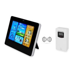 Statie meteo wireless senzor extern lcd color alarma calendar fazele lunii