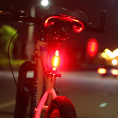 Stop bicicleta 5 led-uri 4 moduri iluminare incarcare usb 2 inele fi-are