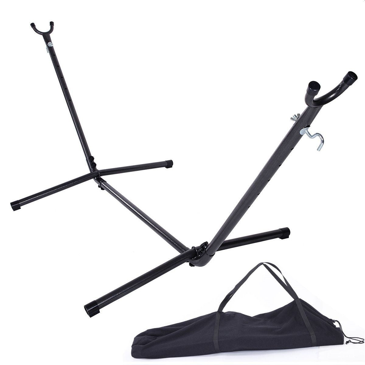 Suport cadru Hamac 270x105 cm metalic cu husa transport negru
