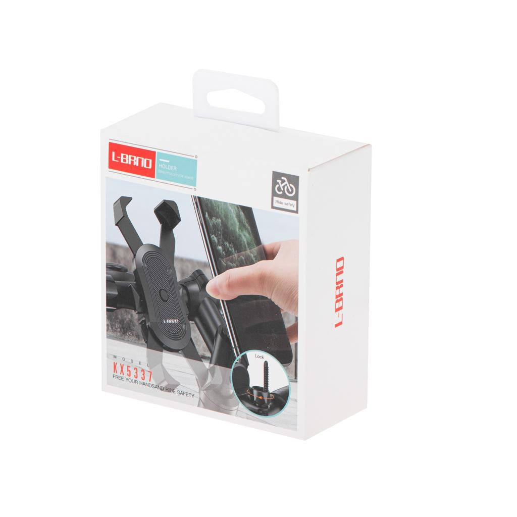 Suport Telefon cu 4 brate montaj pe Motocicleta sau Bicicleta culoare Neagra