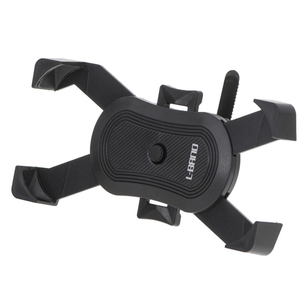 Suport Telefon cu 4 brate montaj pe Motocicleta sau Bicicleta culoare Neagra