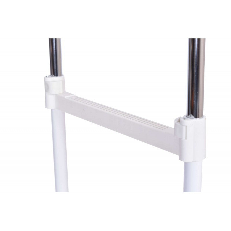 Suport umerase dublu stender cu rotile raft incaltaminte 159x80x40 cm