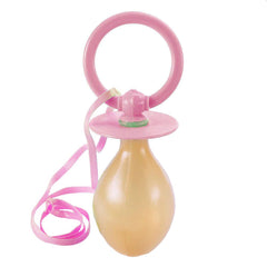 Suzeta jumbo 20 cm cu snur accesoriu cu chitaitoare pentru petrecere halloween
