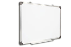 Tabla magnetica 60-90 cm rama aluminiu suprafata alba lacuita tavita culisanta