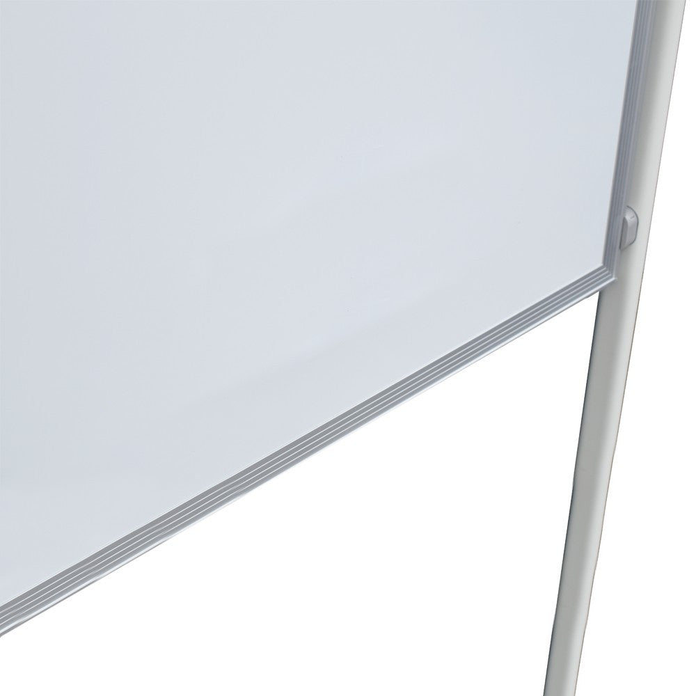 Tabla Magnetica Doua Fete scriere 90x120 cm Stand Mobil cu Blocare Roti
