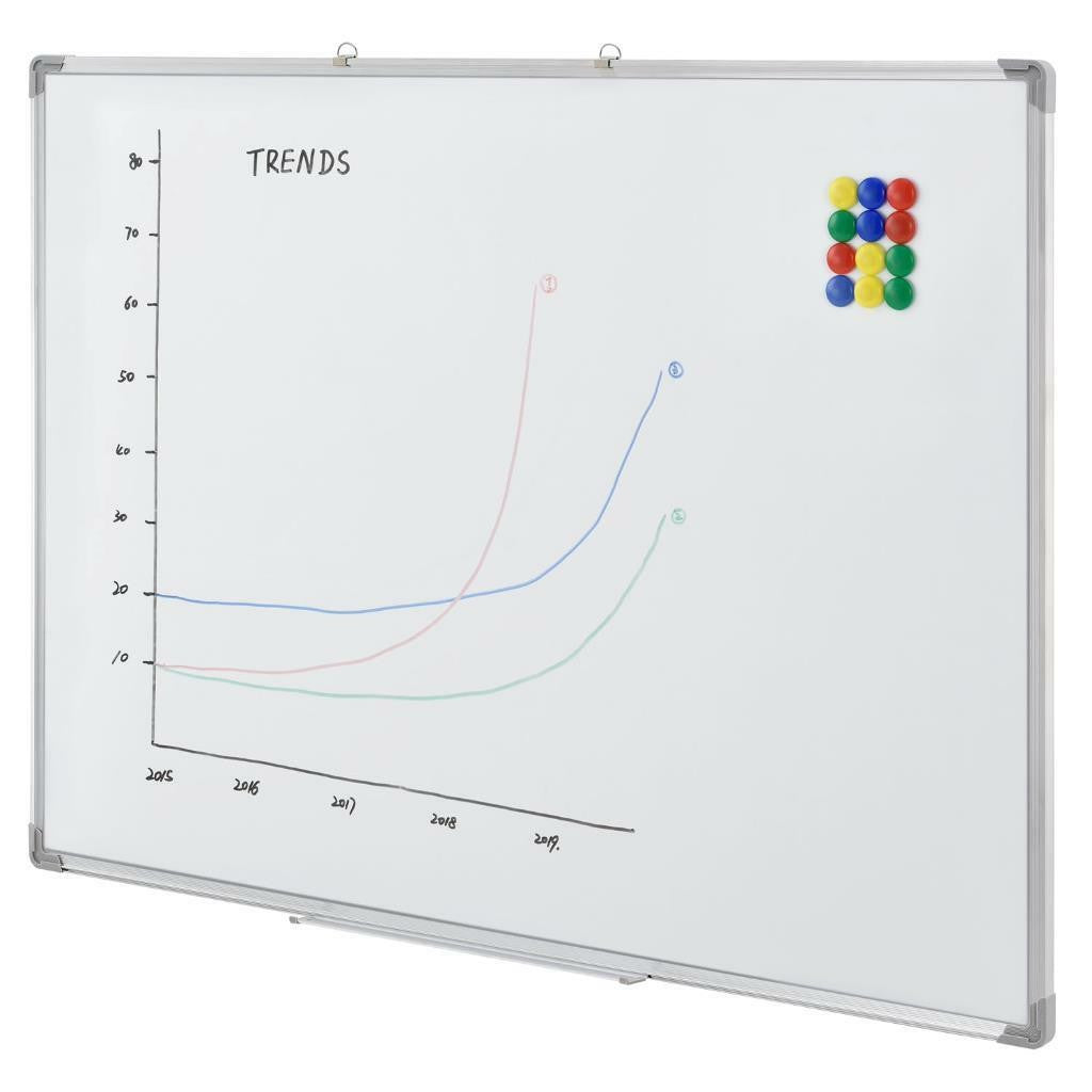 Tabla Magnetica Whiteboard 90-150 cm rama aluminiu tavita markere
