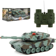 Tanc militar cu telecomanda a1m2 tun mitraliera efecte sonore si luminoase reincarcabil scara 1:32 22.3 x 7.2 x 7.8 cm