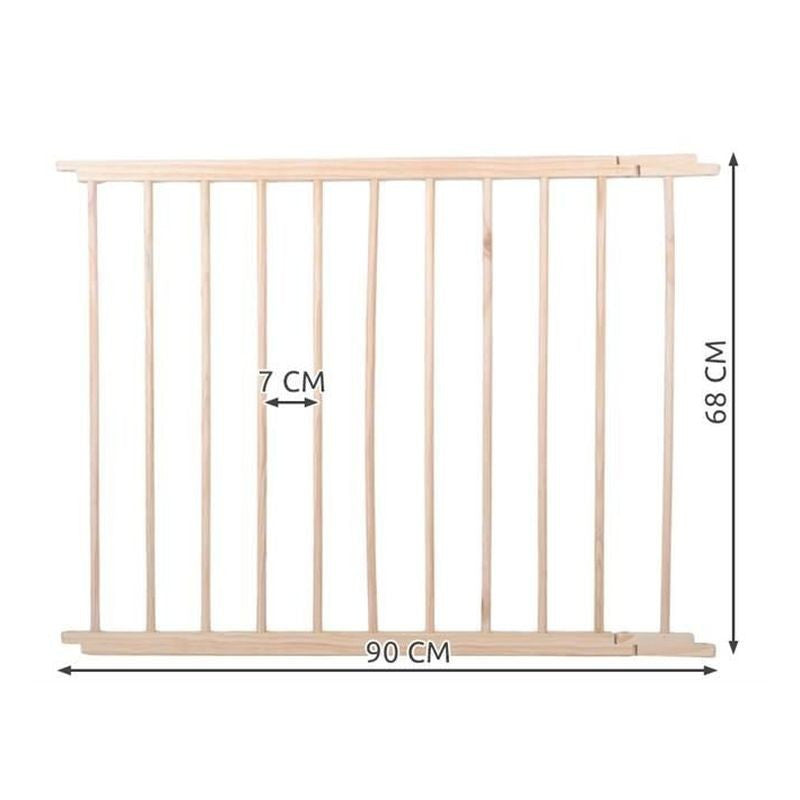 Tarc de joaca pliabil 6 segmente lemn pin 172-90-695 cm suprafata 5.4 mp
