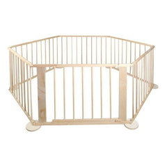 Tarc de joaca pliabil 6 segmente lemn pin 172-90-695 cm suprafata 5.4 mp