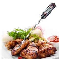 Termomentru digital alimentar pentru bucatarie preparate alimentare si bauturi display sonda otel inoxidabil suport
