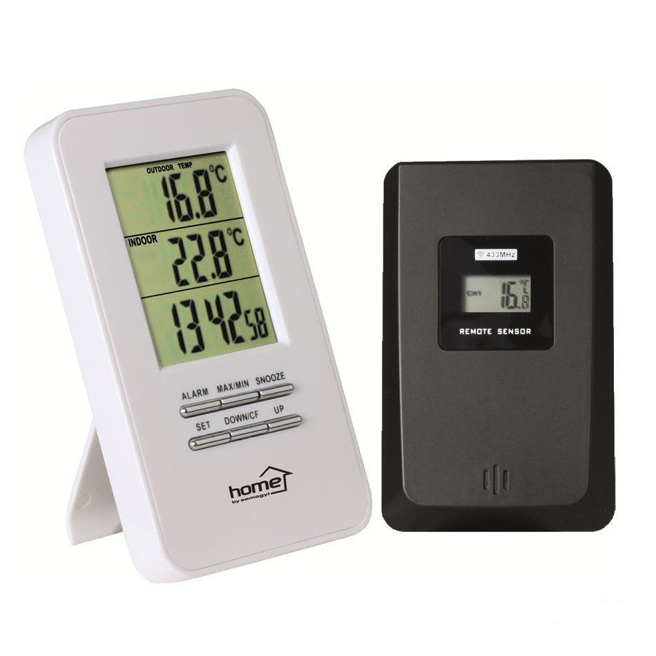 Termometru cu Ceas afisare temperatura Exterior Interior Home