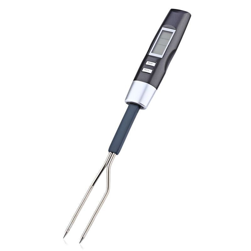 Termometru digital cu sonda pentru carne afisaj lcd iluminat 2 functii sonda otel