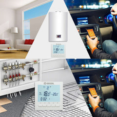 Termostat Digital Programabil internet Wifi Centrala Termica control Smartphone Android IOS Beok