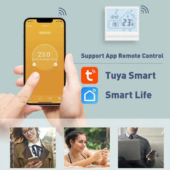 Termostat Digital Smart Wifi control vocal programare saptamanala Lcd compatibil incalzire in pardoseala