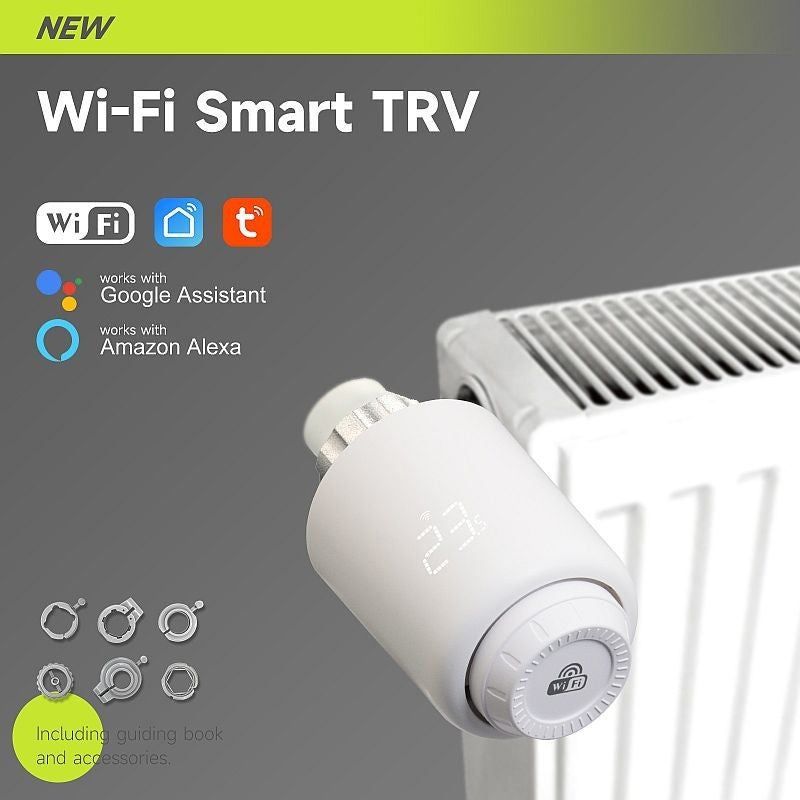 Termostat inteligent pentru Calorifer Zigbee programabil control vocal google assistant Alexa