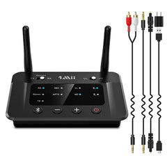 Transmitator Receptor audio Bluetooth 5.0 antena duala dual stream bypass 3 in 1