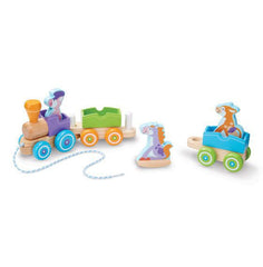 Trenulet din lemn cu animale - Melissa and Doug