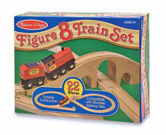 Trenulet din lemn si Circuit 8 Melissa and Doug