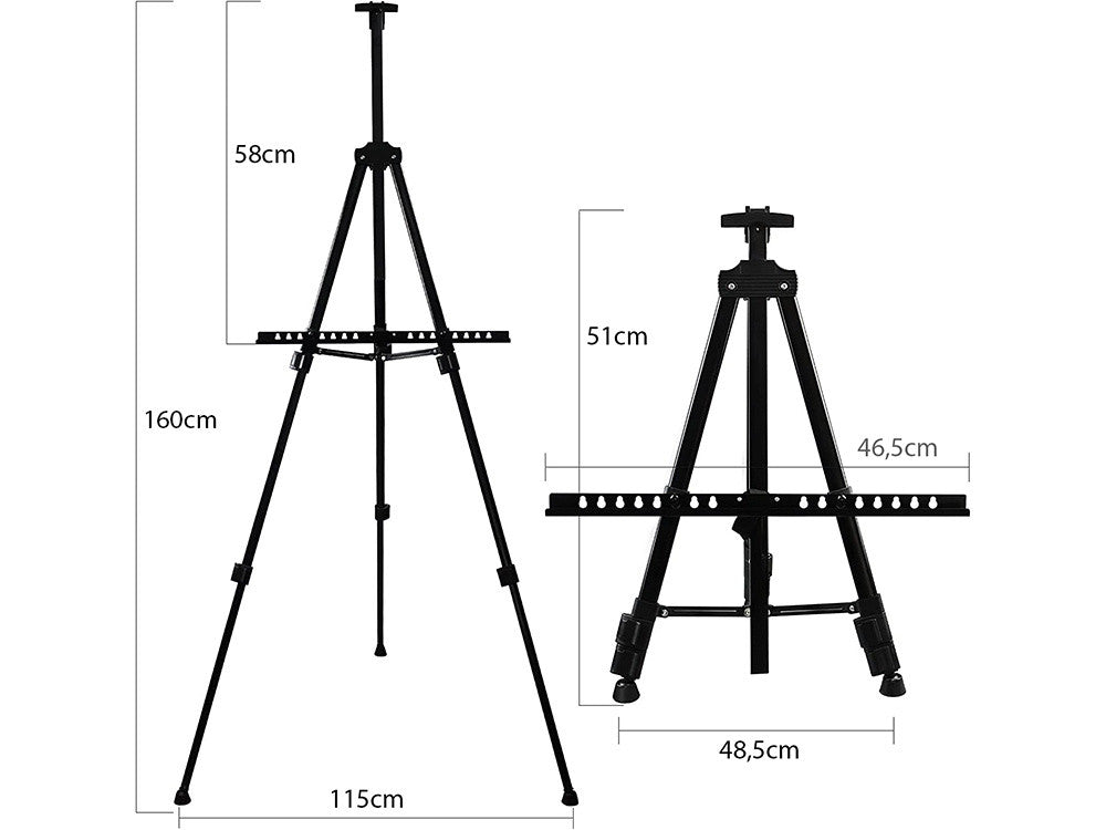 Trepied pictura reglabil 51-160 cm portabil husa depozitare inclusa