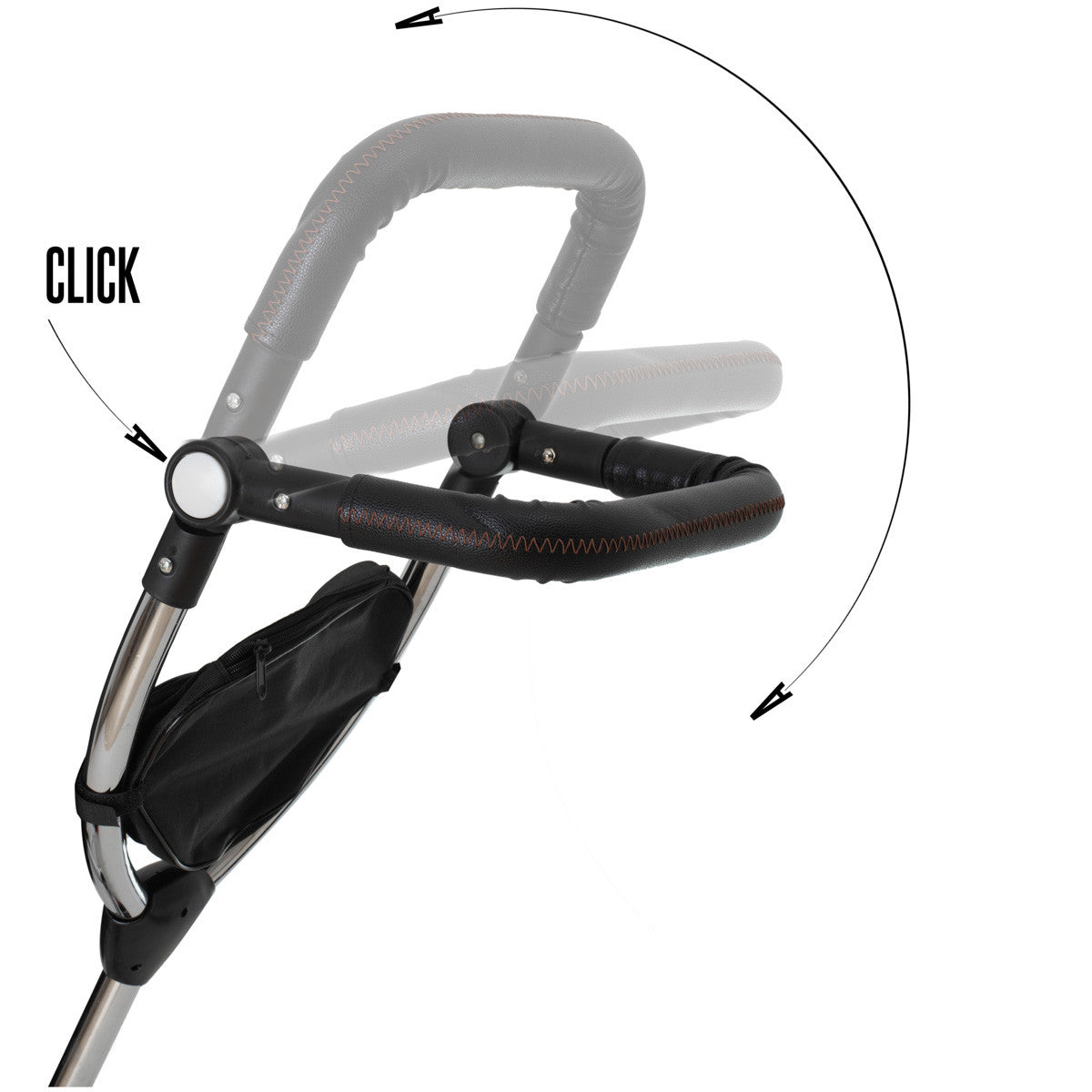 Tricicleta si Carucior pentru copii Premium TRIKE FIX V3 culoare Neagra