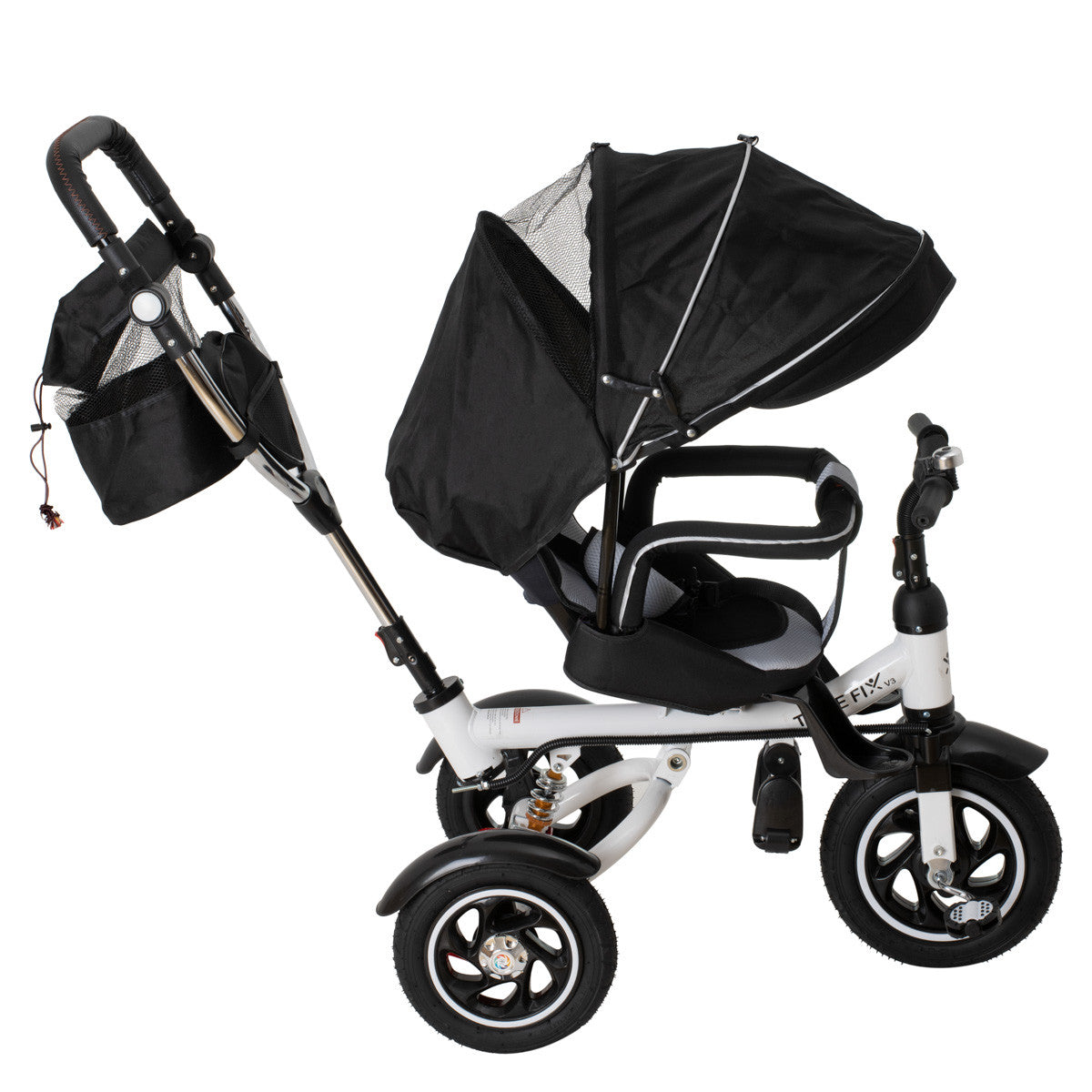 Tricicleta si Carucior pentru copii Premium TRIKE FIX V3 culoare Neagra