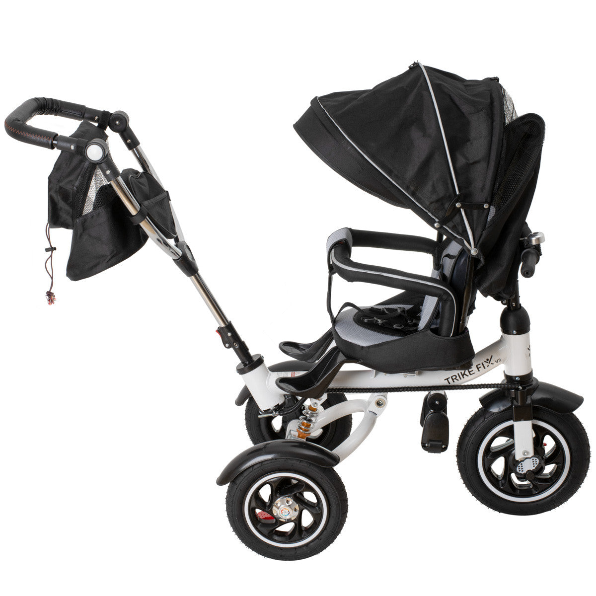 Tricicleta si Carucior pentru copii Premium TRIKE FIX V3 culoare Neagra